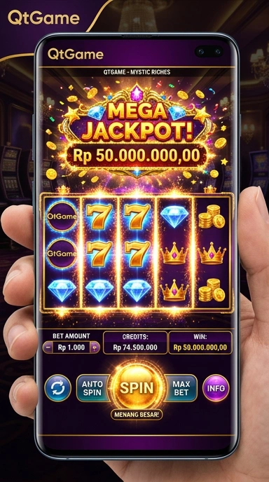 Tampilan antarmuka qtgame yang sederhana dan menarik.